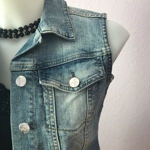 Jessica Simpson Jean Vest EUC
